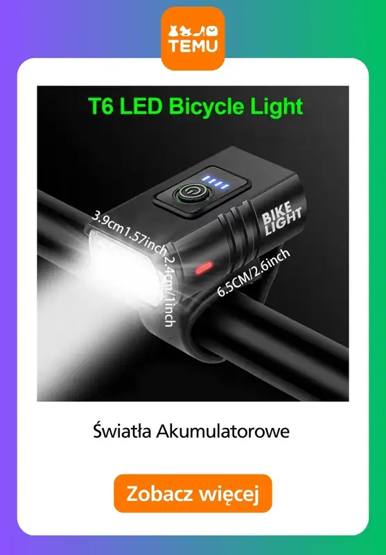 Temu - gazetka promocyjna Akcesoria rowerowe od piątku 03.07  - strona 6