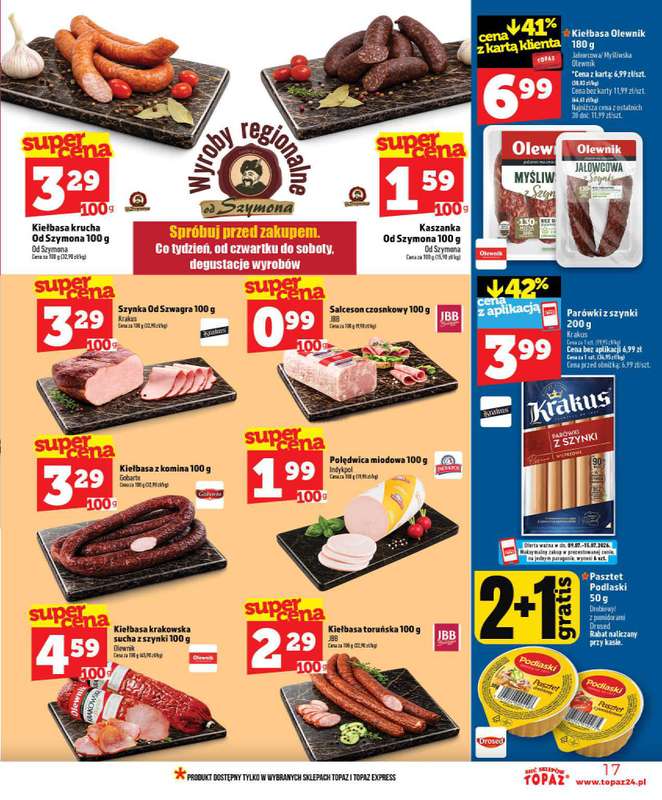 TOPAZ - gazetka promocyjna Nowa gazetka od czwartku, 09.07 od czwartku 09.07 do środy 15.07 - strona 17