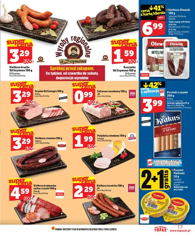 TOPAZ - gazetka promocyjna Nowa gazetka od czwartku, 09.07 od czwartku 09.07 do środy 15.07 - strona 17