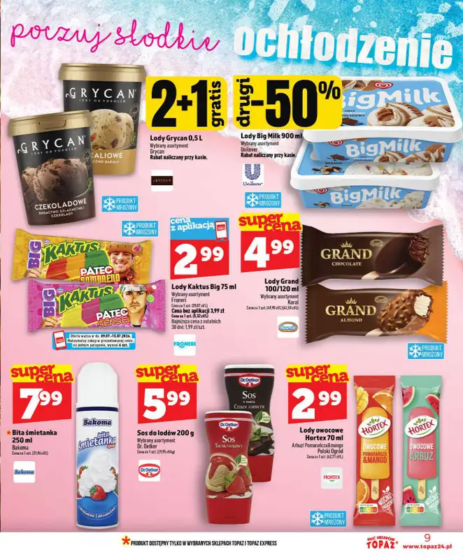 TOPAZ - gazetka promocyjna Nowa gazetka od czwartku, 09.07 od czwartku 09.07 do środy 15.07 - strona 9