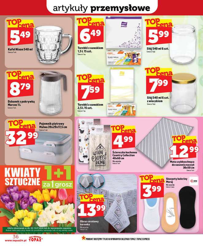 TOPAZ - gazetka promocyjna Nowa gazetka od czwartku, 09.07 od czwartku 09.07 do środy 15.07 - strona 36