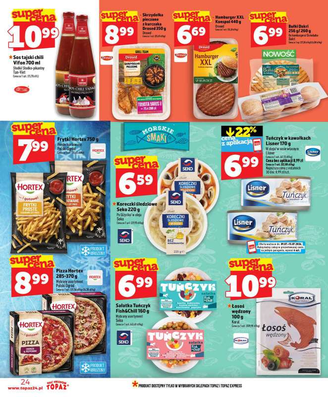 TOPAZ - gazetka promocyjna Nowa gazetka od czwartku, 09.07 od czwartku 09.07 do środy 15.07 - strona 24
