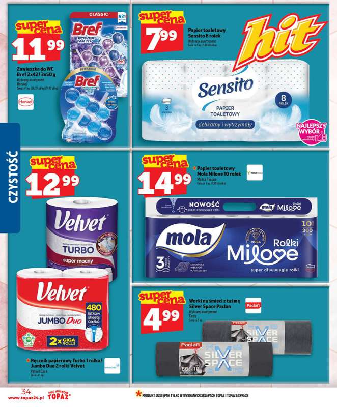 TOPAZ - gazetka promocyjna Nowa gazetka od czwartku, 09.07 od czwartku 09.07 do środy 15.07 - strona 34