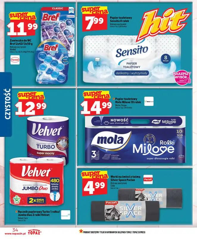 TOPAZ - gazetka promocyjna Nowa gazetka od czwartku, 09.07 od czwartku 09.07 do środy 15.07 - strona 34