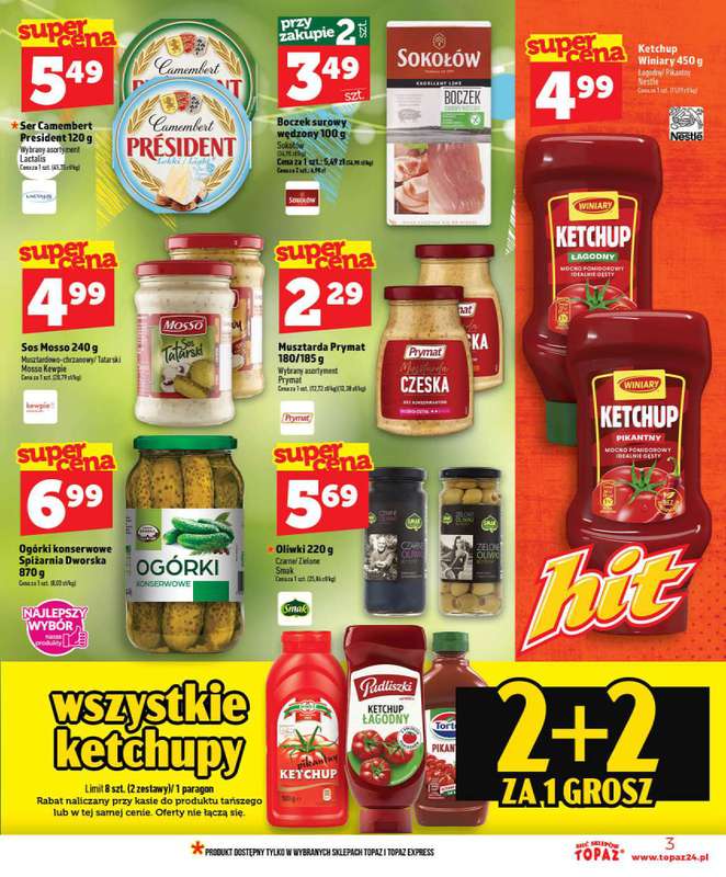 TOPAZ - gazetka promocyjna Nowa gazetka od czwartku, 09.07 od czwartku 09.07 do środy 15.07 - strona 3