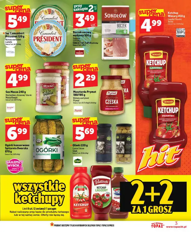 TOPAZ - gazetka promocyjna Nowa gazetka od czwartku, 09.07 od czwartku 09.07 do środy 15.07 - strona 3