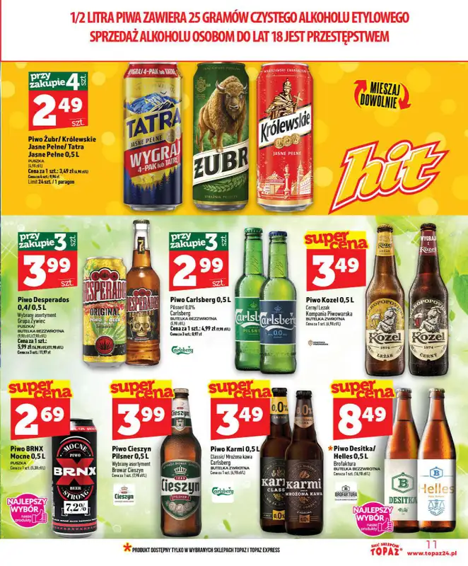 TOPAZ - gazetka promocyjna Nowa gazetka od czwartku, 09.07 od czwartku 09.07 do środy 15.07 - strona 11