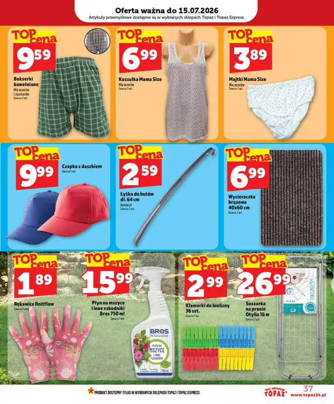 TOPAZ - gazetka promocyjna Nowa gazetka od czwartku, 09.07 od czwartku 09.07 do środy 15.07 - strona 37