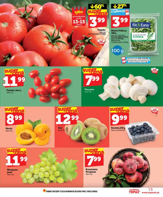 TOPAZ - gazetka promocyjna Nowa gazetka od czwartku, 09.07 od czwartku 09.07 do środy 15.07 - strona 15