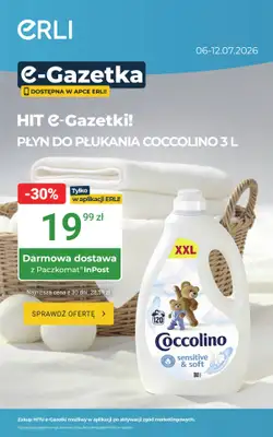 ERLI - gazetka promocyjna Sprawdź HITy codziennych zakupów Erli! od poniedziałku 06.07 do niedzieli 12.07