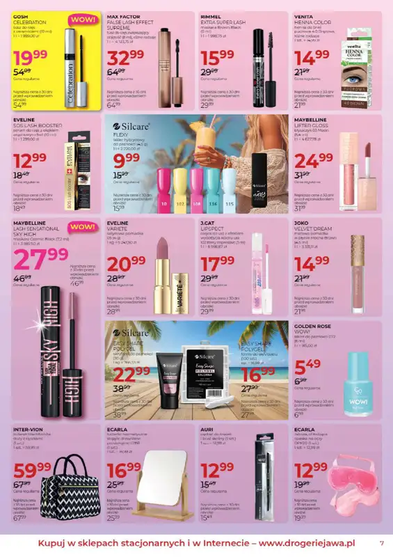 Drogerie Jawa - gazetka promocyjna Gazetka od soboty 04.07 do poniedziałku 03.08 - strona 7