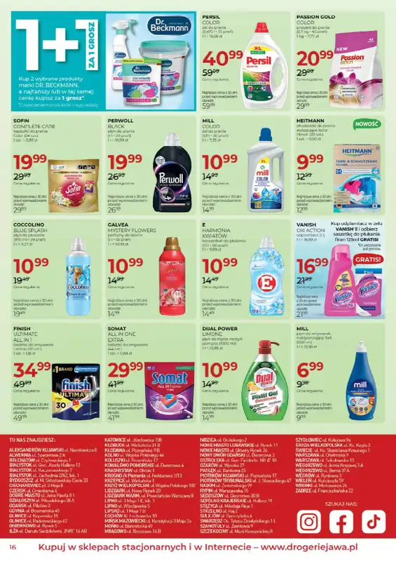 Drogerie Jawa - gazetka promocyjna Gazetka od soboty 04.07 do poniedziałku 03.08 - strona 16