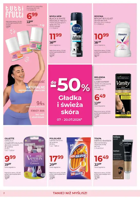 Drogerie Jawa - gazetka promocyjna Gazetka od soboty 04.07 do poniedziałku 03.08 - strona 2
