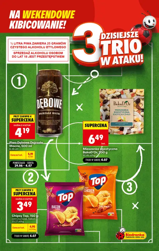 Biedronka - gazetka promocyjna Weekendowe kibicowanie od soboty 04.07 do soboty 04.07 - strona 6