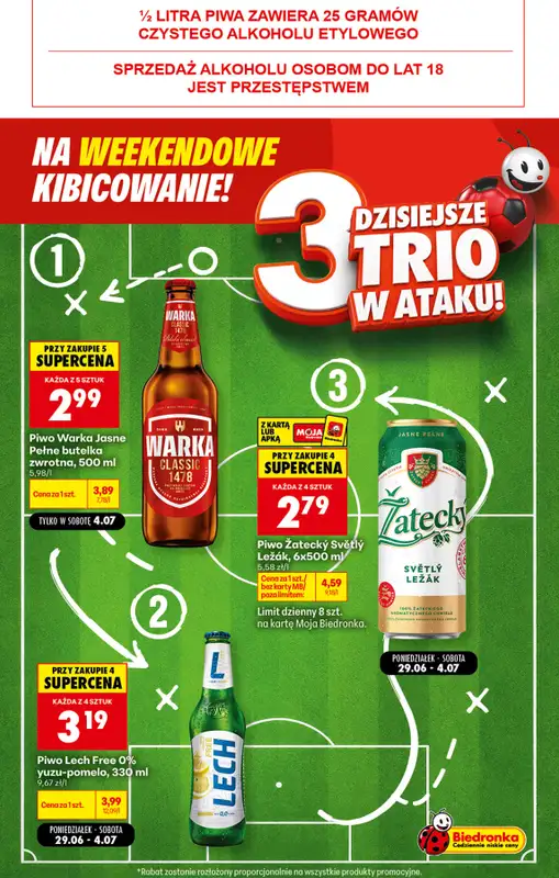 Biedronka - gazetka promocyjna Weekendowe kibicowanie od soboty 04.07 do soboty 04.07 - strona 8