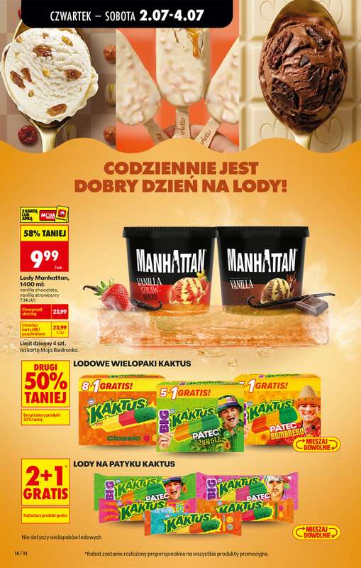 Biedronka - gazetka promocyjna Od czwartku od czwartku 02.07 do środy 08.07 - strona 14