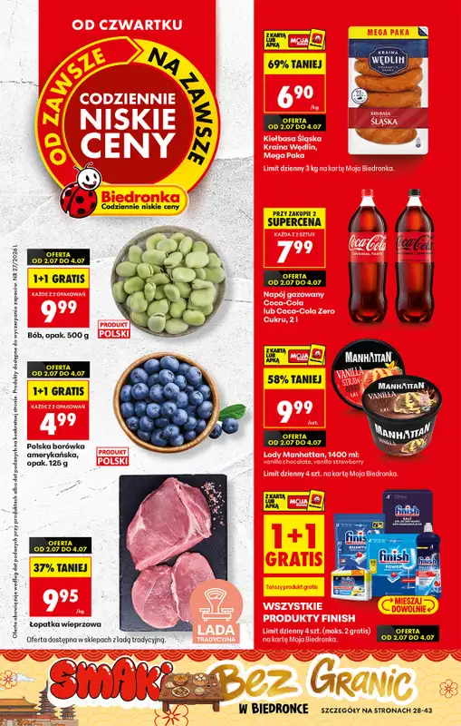 Biedronka - gazetka promocyjna Od czwartku, Z ladą tradycyjną  