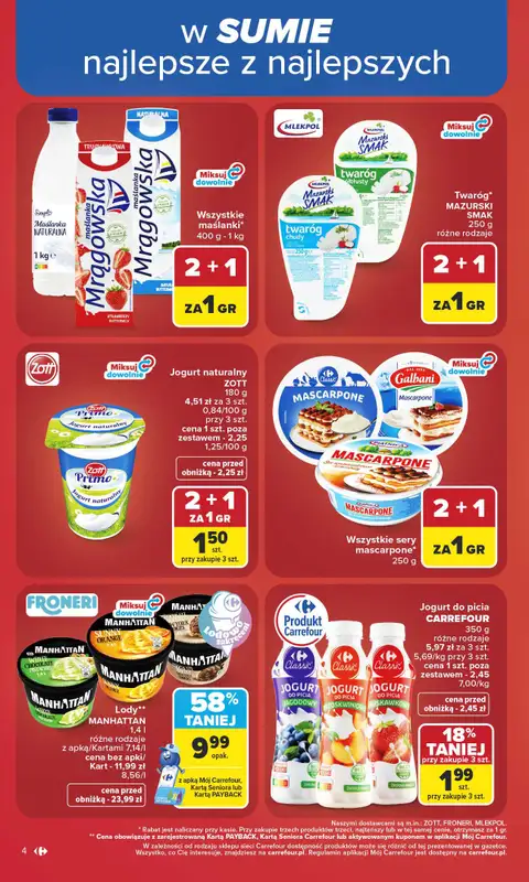Carrefour - gazetka promocyjna Gazetka Carrefour od poniedziałku od poniedziałku 06.07 do soboty 11.07 - strona 4