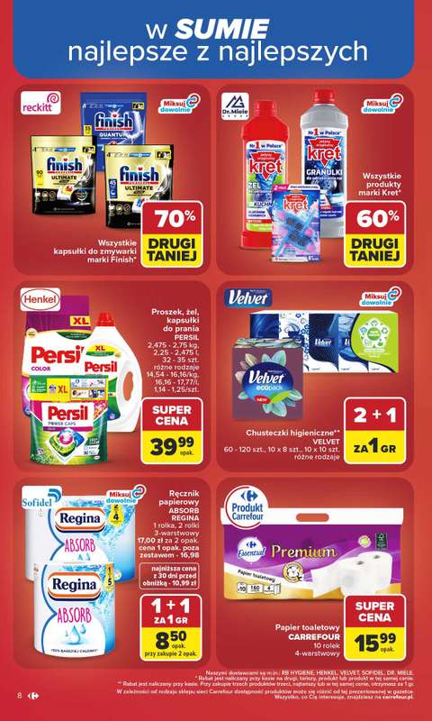 Carrefour - gazetka promocyjna Gazetka Carrefour od poniedziałku od poniedziałku 06.07 do soboty 11.07 - strona 8