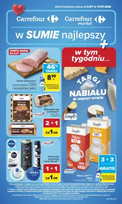 Carrefour - gazetka promocyjna Gazetka Carrefour od poniedziałku od poniedziałku 06.07 do soboty 11.07