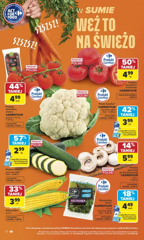 Carrefour - gazetka promocyjna Gazetka Carrefour od poniedziałku od poniedziałku 06.07 do soboty 11.07 - strona 12