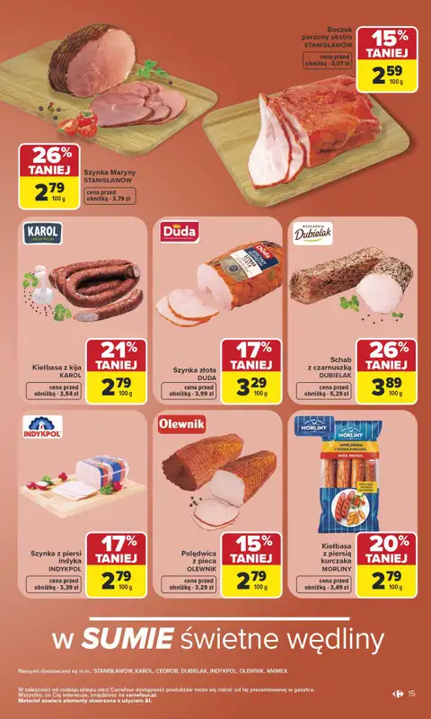 Carrefour - gazetka promocyjna Gazetka Carrefour od poniedziałku od poniedziałku 06.07 do soboty 11.07 - strona 15