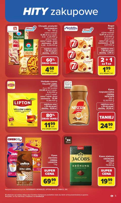 Carrefour - gazetka promocyjna Gazetka Carrefour od poniedziałku od poniedziałku 06.07 do soboty 11.07 - strona 5