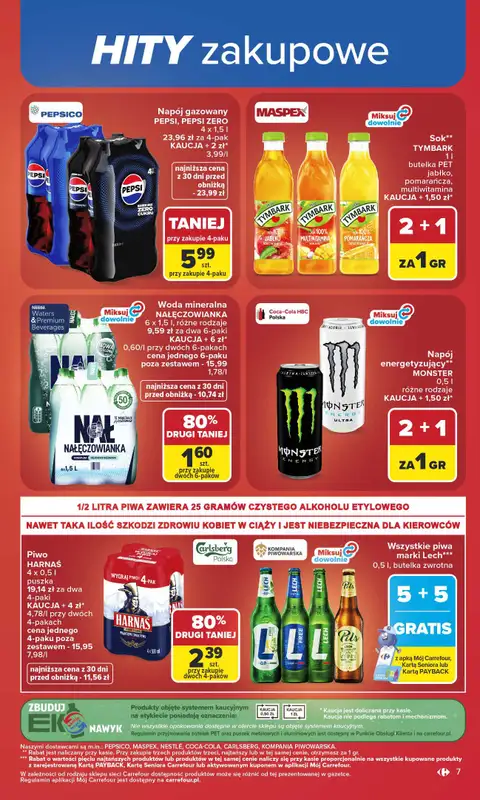 Carrefour - gazetka promocyjna Gazetka Carrefour od poniedziałku od poniedziałku 06.07 do soboty 11.07 - strona 7