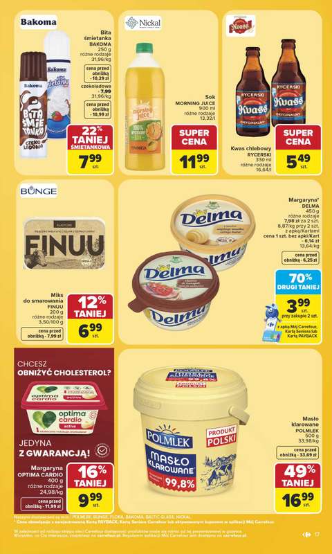 Carrefour - gazetka promocyjna Gazetka Carrefour od poniedziałku od poniedziałku 06.07 do soboty 11.07 - strona 17