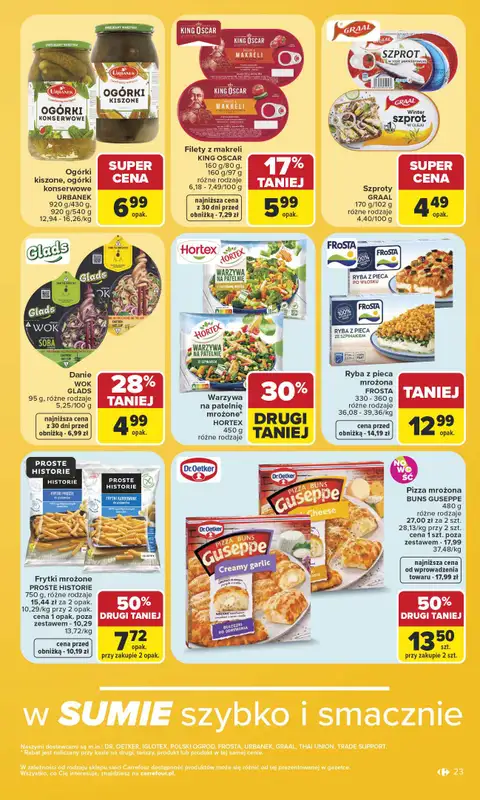 Carrefour - gazetka promocyjna Gazetka Carrefour od poniedziałku od poniedziałku 06.07 do soboty 11.07 - strona 23