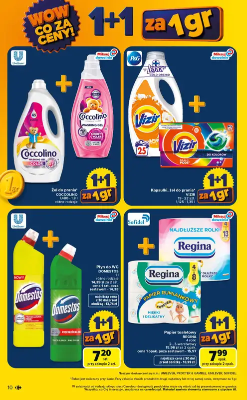 Carrefour - gazetka promocyjna Gazetka Wow co za ceny od poniedziałku 06.07 do soboty 11.07 - strona 10