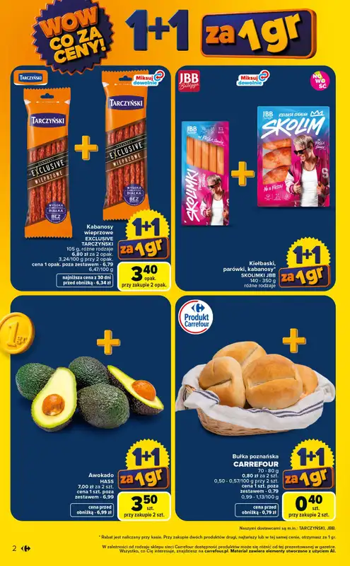 Carrefour - gazetka promocyjna Gazetka Wow co za ceny od poniedziałku 06.07 do soboty 11.07 - strona 2
