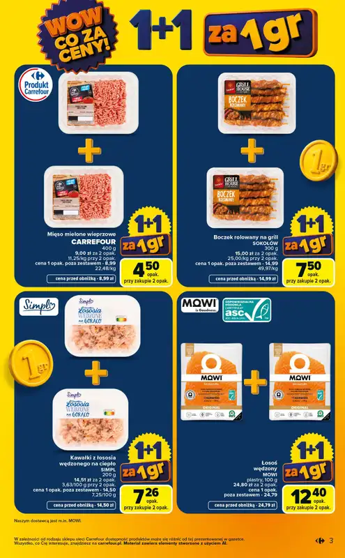 Carrefour - gazetka promocyjna Gazetka Wow co za ceny od poniedziałku 06.07 do soboty 11.07 - strona 3