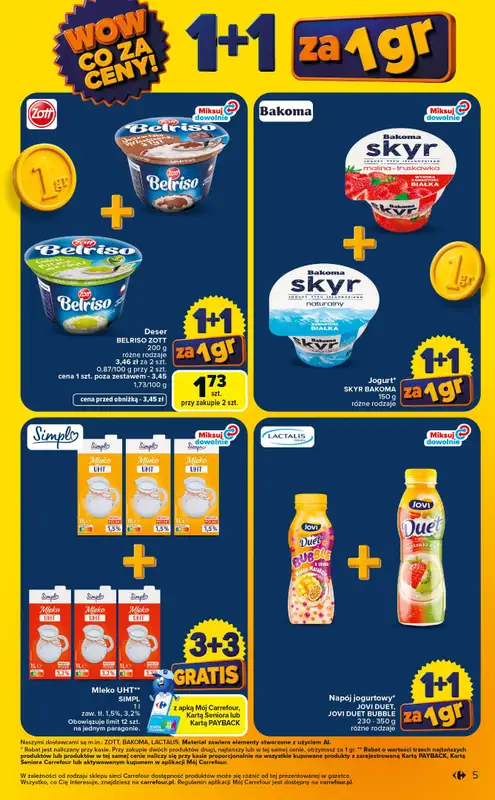Carrefour - gazetka promocyjna Gazetka Wow co za ceny od poniedziałku 06.07 do soboty 11.07 - strona 5