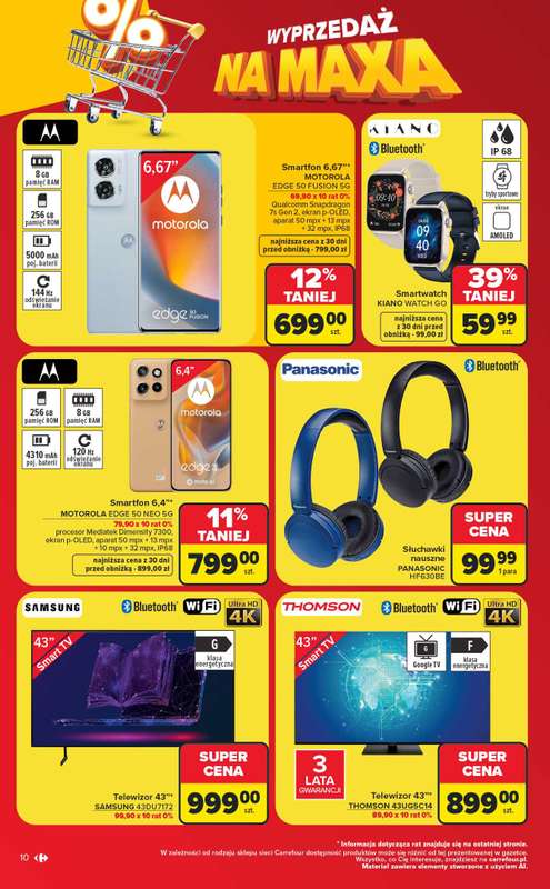 Carrefour - gazetka promocyjna Gazetka Wyprzedaż na maxa  do soboty 18.07 - strona 10