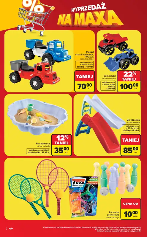 Carrefour - gazetka promocyjna Gazetka Wyprzedaż na maxa od poniedziałku 06.07 do soboty 18.07 - strona 2