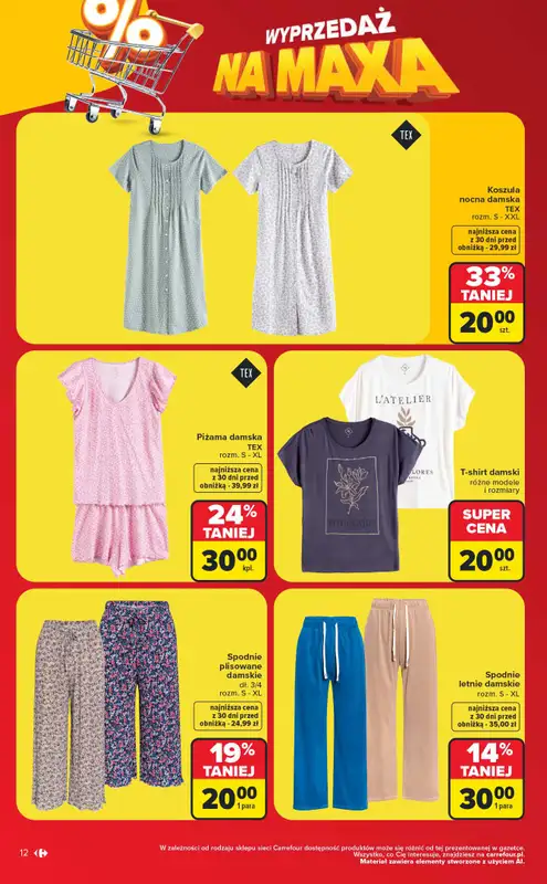 Carrefour - gazetka promocyjna Gazetka Wyprzedaż na maxa od poniedziałku 06.07 do soboty 18.07 - strona 12