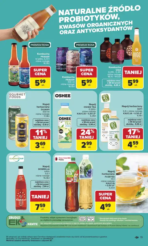 Carrefour - gazetka promocyjna Gazetka Latem jest pięknie od poniedziałku 06.07 do soboty 18.07 - strona 19
