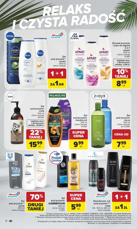 Carrefour - gazetka promocyjna Gazetka Latem jest pięknie od poniedziałku 06.07 do soboty 18.07 - strona 10