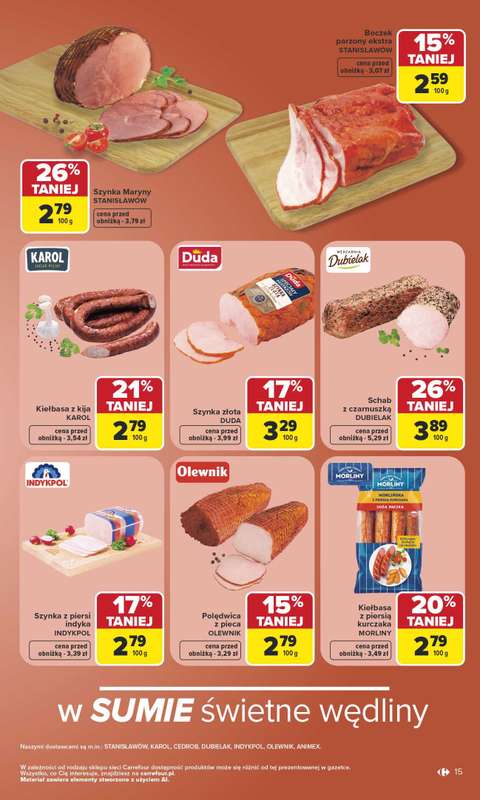 Carrefour Market - gazetka promocyjna Gazetka Carrefour Market od poniedziałku od poniedziałku 06.07 do soboty 11.07 - strona 15
