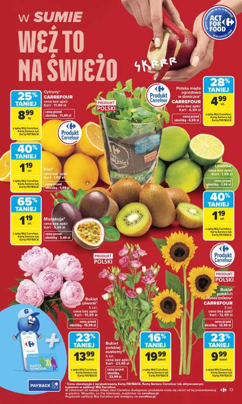 Carrefour Market - gazetka promocyjna Gazetka Carrefour Market od poniedziałku od poniedziałku 06.07 do soboty 11.07 - strona 13