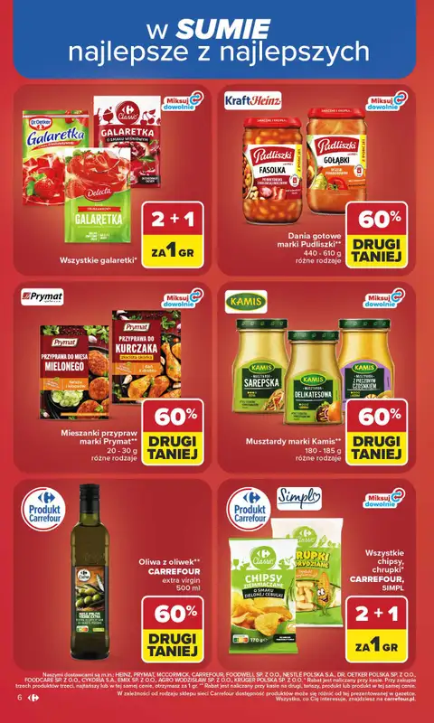 Carrefour Market - gazetka promocyjna Gazetka Carrefour Market od poniedziałku od poniedziałku 06.07 do soboty 11.07 - strona 6