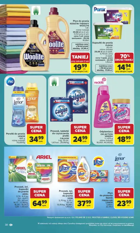 Carrefour Market - gazetka promocyjna Gazetka Carrefour Market od poniedziałku od poniedziałku 06.07 do soboty 11.07 - strona 38