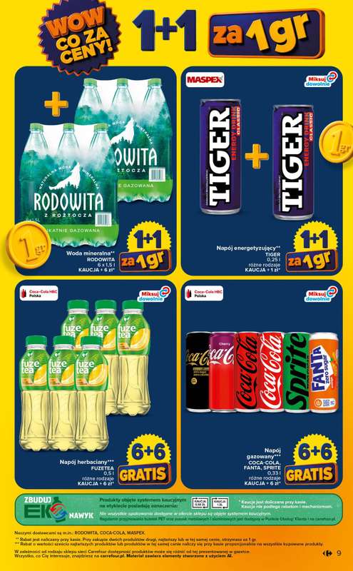 Carrefour Market - gazetka promocyjna Gazetka Wow co za ceny od poniedziałku 06.07 do soboty 11.07 - strona 9
