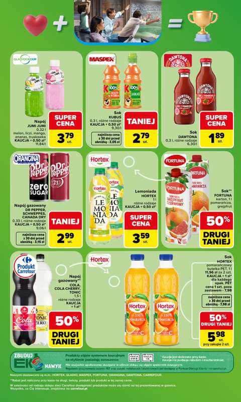 Carrefour Market - gazetka promocyjna Gazetka Zakupowa taktyka kibica od poniedziałku 06.07 do soboty 11.07 - strona 3