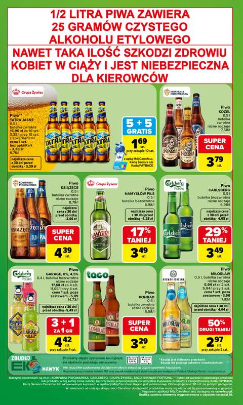 Carrefour Market - gazetka promocyjna Gazetka Zakupowa taktyka kibica od poniedziałku 06.07 do soboty 11.07 - strona 4