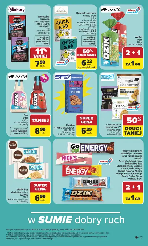 Carrefour Market - gazetka promocyjna Gazetka Latem jest pięknie od poniedziałku 06.07 do soboty 18.07 - strona 21
