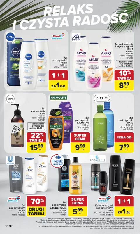 Carrefour Market - gazetka promocyjna Gazetka Latem jest pięknie od poniedziałku 06.07 do soboty 18.07 - strona 10