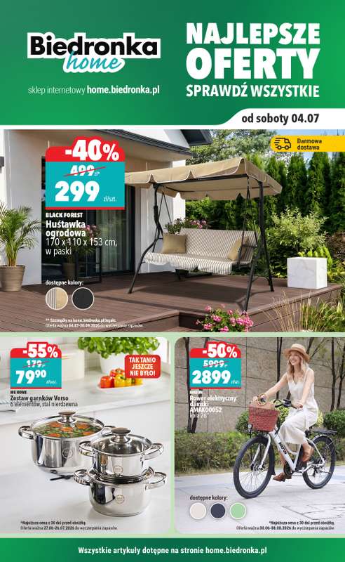 Biedronka Home - gazetka promocyjna Najlepsze oferty od soboty 04.07 do środy 30.09