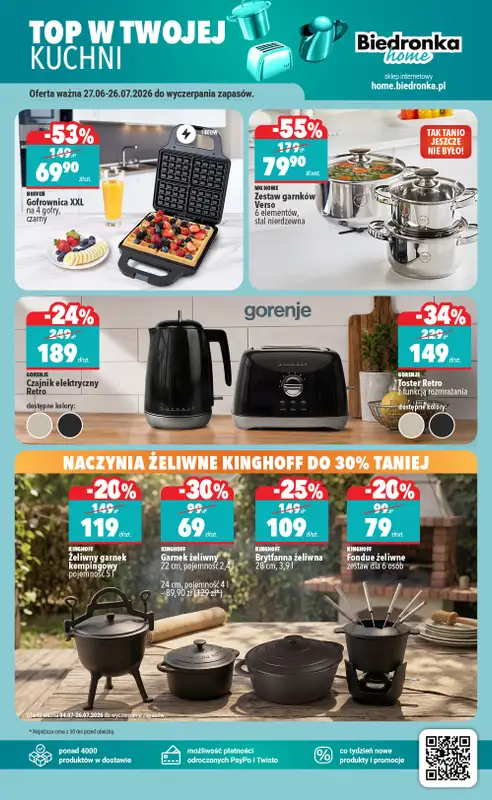 Biedronka Home - gazetka promocyjna Najlepsze oferty od soboty 04.07 do środy 30.09 - strona 5